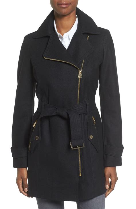 michael michael kors wool blend bib coat|Michael Kors Women's Wool & Blend Coats .